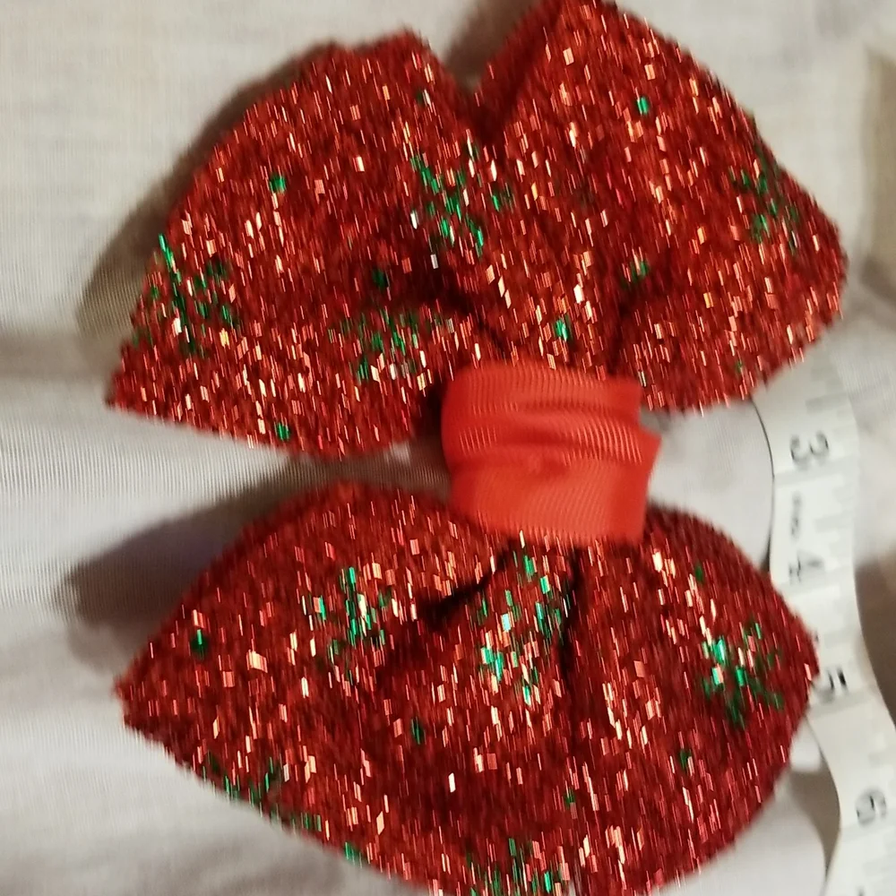 Girls christmas jumbo bows lot